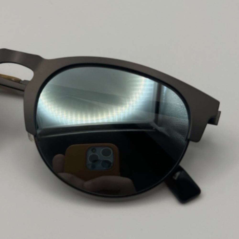 Warby Parker Aldridge Polarized Mirrored Sunglasses Blue Lens EUC - Picture 2 of 5